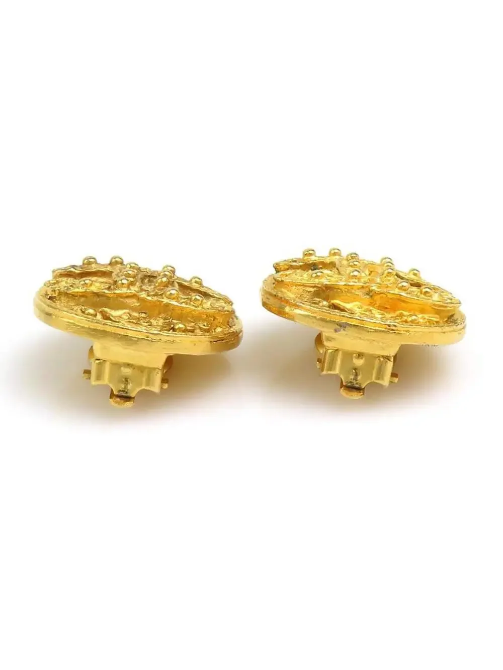 Auth Chanel Vintage Cc Logo Clip On #303022C49B